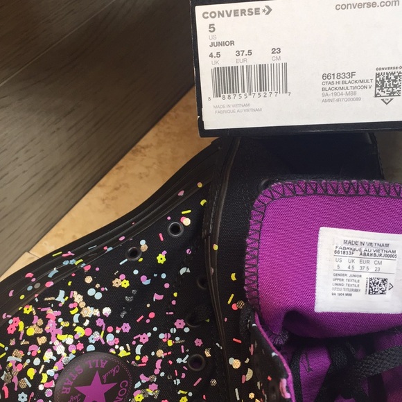 Converse CTAS HI BLACK/MULTI black/mult/conv - Picture 7 of 8